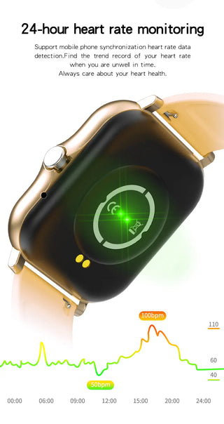 Full Touch Sport Smart Watch Men Women Heart Rate Fitness Tracker Bluetooth call Smartwatch wristwatch GTS 2 P8 plus watch+Box ALODIA STORE