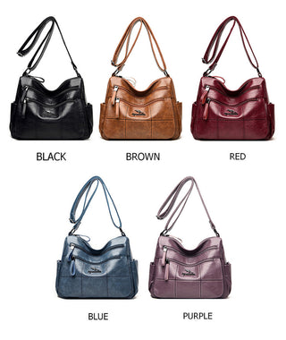 Vintage Women Shoulder Bag Branded Quality Leather Crossbody Bags ALODIA STORE
