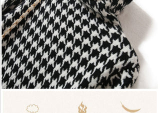Bird lattice Turtleneck Basic Soft Sweater Dress Korean ALODIA STORE