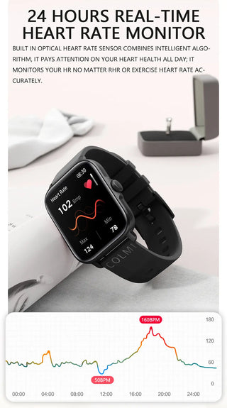 COLMI P28 Plus Bluetooth Answer Call Smart Watch Men IP67 waterproof Women Dial Call Smartwatch GTS3 GTS 3 for Android iOS Phone ALODIA STORE