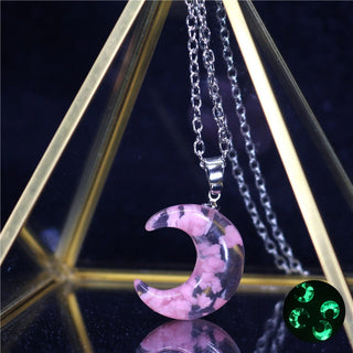 Chic Transparent Resin Rould Ball Moon Pendant Necklace Women Blue Sky White Cloud Chain Necklace Fashion Jewelry Gifts for Girl ALODIA STORE