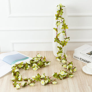 250CM Rose Artificial Flowers Christmas Garland for Wedding Home Room Decoration Spring Autumn Garden Arch DIY Fake Plant Vine ALODIA STORE
