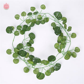 1Pc 230Cm Green Vine Silk Artificial Ivy Hanging Leaf Garland Plant Creeper Leaf Home Decor Wedding Bathroom Garden Decoration ALODIA STORE
