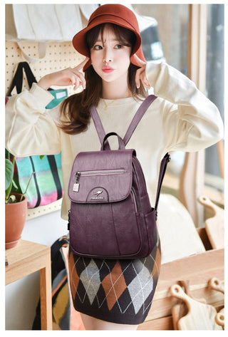 Women Leather Backpacks ALODIA STORE