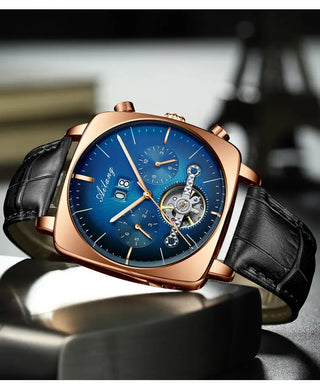 AILANG new watch men's automatic mechanical watch waterproof tourbillon black technology luminous fashion men's watch ALODIA STORE
