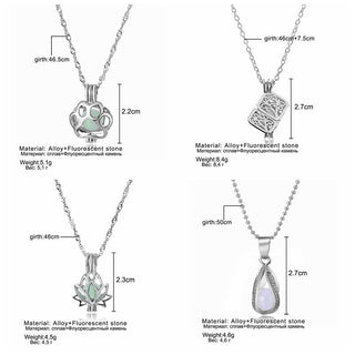 ZOVOLI Vintage Moon Luminous Glowing Moonstone Pendant Necklace Women Jewelry Long Chain Lotus Buddha Pendant Necklaces Gifts ALODIA STORE