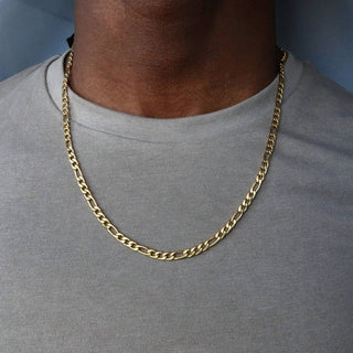 Fashion New Figaro Chain Necklace For Men Punk Silver Color Stainless Steel Long Necklace Men Hip Hop Jewelry Gift ALODIA STORE