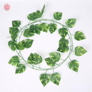1Pc 230Cm Green Vine Silk Artificial Ivy Hanging Leaf Garland Plant Creeper Leaf Home Decor Wedding Bathroom Garden Decoration ALODIA STORE