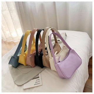 Fashion Design Women Small  Handbags Soft PU Leather Ladies Armpit Shoulder Bags Vintage Simple Girls Clutch Purse Tote ALODIA STORE