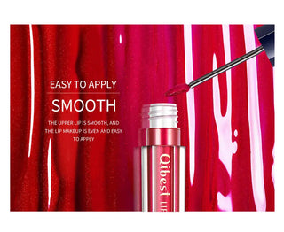 QIBEST 12 Colors Shimmer Liquid Lipstick Diamond Lip gloss Cosmetic Lip Tint Glitter Waterproof Moisturizer Makeup Lip Gloss ALODIA STORE