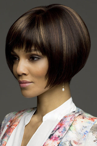 Womens Fashion Bob Wig Short Blonde Bob Wigs Black Roots Heat Resistant Synthetic Ombre Bob Hair Fancy Dress Party Wig for Women ALODIA STORE