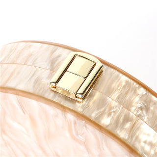 Semicircle Acrylic Wallet Women Evening Clutches Design Bag ALODIA STORE