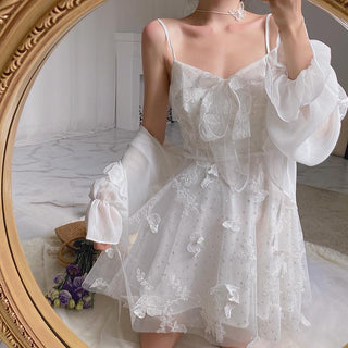 French Fairy Dress Women Elegant Sleeveless ALODIA STORE
