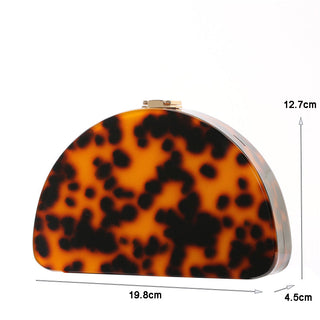 Semicircle Acrylic Wallet Women Evening Clutches Design Bag ALODIA STORE