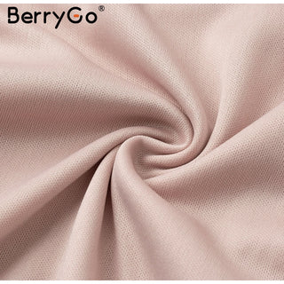 BerryGo Strap striped mesh lace split women dress Sexy deep v neck backless maxi dress Autumn winter long party dress vestidos ALODIA STORE
