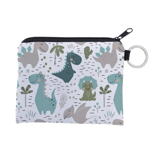 Cute dinosa printing waterproof Purse Card Key Pouch Small Zipper Coin Purse Card ALODIA STORE