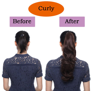 HAIRRO Claw Clip On Ponytail Hair Extension Synthetic Ponytail Extension Hair For Women Pony Tail Hairpiece Curly Style ALODIA STORE