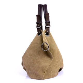 Women Canvas Messenger Bags Female Crossbody Bags Solid Shoulder Bag Fashion Casual Designer Female Handbag Large Capacity Tote ALODIA STORE