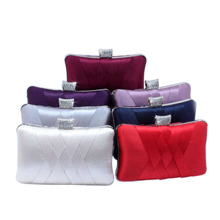 Women Clutch Bags Satin Bride Bag Purse Designer Gentle Evening Bags Party Handbag Wedding Clutch Wallet Shoulder Bag 7395 ALODIA STORE