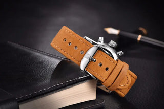 BENYAR Brand Sport Men Watch Top Brand Luxury Male Leather Waterproof Chronograph Quartz Military Wrist Watch Men Clock saat ALODIA STORE