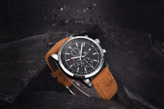 BENYAR Brand Sport Men Watch Top Brand Luxury Male Leather Waterproof Chronograph Quartz Military Wrist Watch Men Clock saat ALODIA STORE