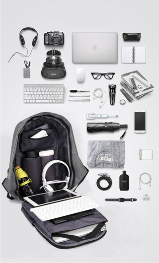Anti-theft Bag Men Laptop Rucksack Travel Backpack Women Large Capacity Business USB Charge College Student School Shoulder Bags ALODIA STORE