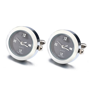 Battery Digital Watch Cufflinks For Men Lepton Real Clock ALODIA STORE
