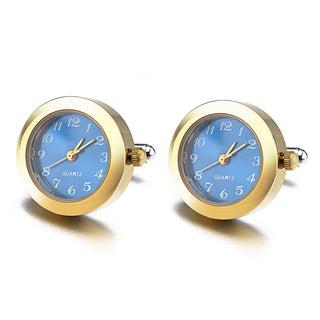 Battery Digital Watch Cufflinks For Men Lepton Real Clock ALODIA STORE