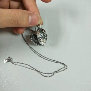 925 Sterling Sliver The Vampire Diaries Elena Pendant Necklace Retro Jewelry Fashion Moive ALODIA STORE
