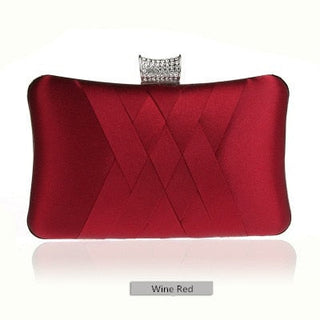 Women Clutch Bags Satin Bride Bag Purse Designer Gentle Evening Bags Party Handbag Wedding Clutch Wallet Shoulder Bag 7395 ALODIA STORE