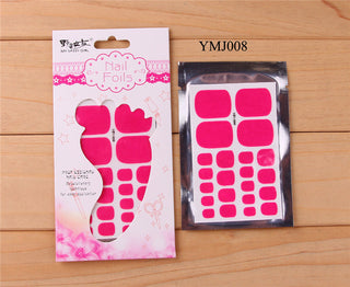 22tips Solid color Toenail Sticker ALODIA STORE