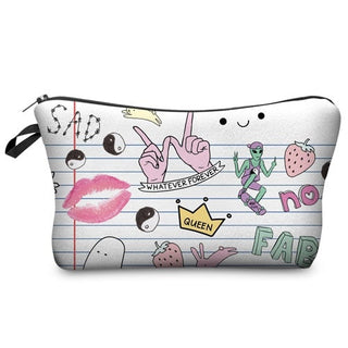 Cosmetic Organizer Bag  Heat Transfer Printing Women Travel ALODIA STORE