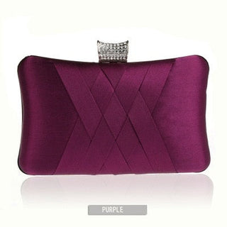 Women Clutch Bags Satin Bride Bag Purse Designer Gentle Evening Bags Party Handbag Wedding Clutch Wallet Shoulder Bag 7395 ALODIA STORE