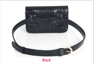 Fashion Women Luxury Leather Alligator Waist bag ALODIA STORE