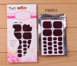 22tips Solid color Toenail Sticker ALODIA STORE