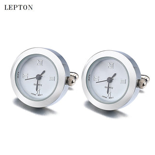 Battery Digital Watch Cufflinks For Men Lepton Real Clock ALODIA STORE
