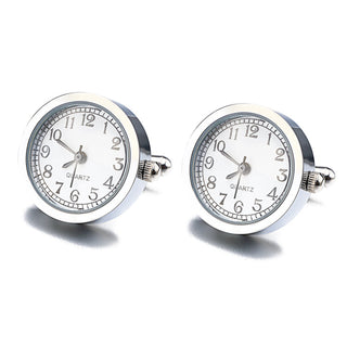 Battery Digital Watch Cufflinks For Men Lepton Real Clock ALODIA STORE