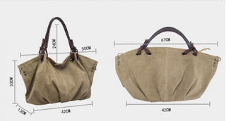 Women Canvas Messenger Bags Female Crossbody Bags Solid Shoulder Bag Fashion Casual Designer Female Handbag Large Capacity Tote ALODIA STORE