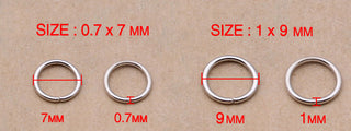 200pcs/lot Wholesale Open Circle Jump Rings Necklace Bracelet Earring Pendant Connectors DIY Making Jewelry Crafts Accessories ALODIA STORE