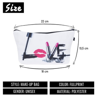 Cosmetic Organizer Bag  Heat Transfer Printing Women Travel ALODIA STORE