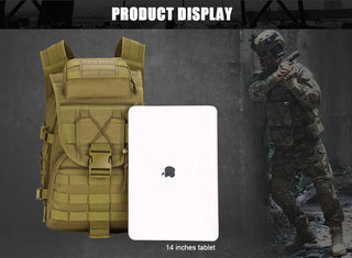 40L Large Capacity Man Army Tactics Backpacks Military Assault Bags 900D Waterproof Molle Travel Bag Mochila Tactica ALODIA STORE