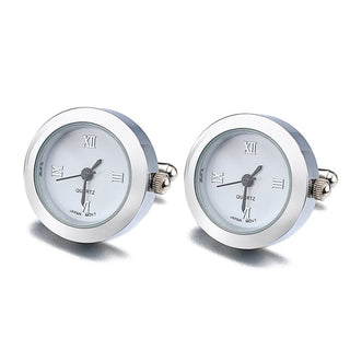 Battery Digital Watch Cufflinks For Men Lepton Real Clock ALODIA STORE