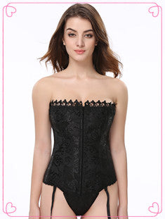 Body de talla grande de encaje para mujer, corsé sin espalda con tirantes y lazo, 944 ALODIA STORE