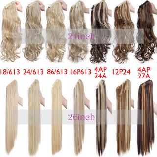 HAIRRO Claw Clip On Ponytail Hair Extension Synthetic Ponytail Extension Hair For Women Pony Tail Hairpiece Curly Style ALODIA STORE