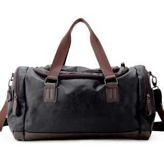 Casual Travel Duffel Bag PU Leather Men Handbags Big Large Capacity Travel Bags Black Mens Messenger Bag Tote ALODIA STORE
