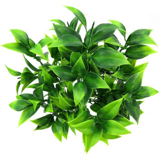 7 branches green artificial plants for garden bushes fake grass eucalyptus orange leaves faux plant for home shop decoration ALODIA STORE