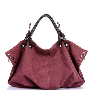 Women Canvas Messenger Bags Female Crossbody Bags Solid Shoulder Bag Fashion Casual Designer Female Handbag Large Capacity Tote ALODIA STORE
