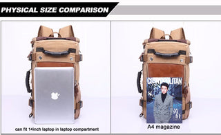 Brand Stylish Travel Large Capacity 14" Laptop Backpack Male Luggage Shoulder Computer Backpacking Men Functional Versatile Bags ALODIA STORE