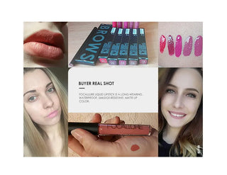 FOCALLURE 39 Color Matte Lipgloss Lip Tint Paint Colors Long Lasting Waterproof Liquid Moisturizing Lipstick Beauty Makeup ALODIA STORE