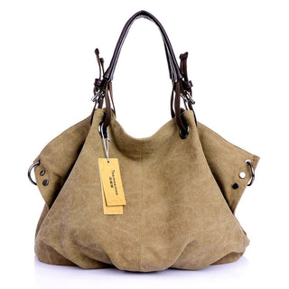 Women Canvas Messenger Bags Female Crossbody Bags Solid Shoulder Bag Fashion Casual Designer Female Handbag Large Capacity Tote ALODIA STORE